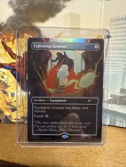 Lightning Greaves R1992 Foil - Secret Lair Marvel x Magic Sway Art NM Spider-Man - Image 1