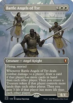 Battle Angels of Tyr (Borderless) Commander Legends: Battle for Baldur's Gate Foil for sale online - Image 1
