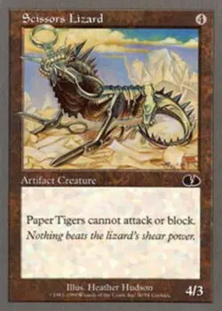 4x Scissors Lizard ~ Moderately Played Unglued MTG Magic x4 4 UltimateMTG Playse - Image 1