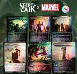 Magic the Gathering Secret Lair x Marvel Black Panther RAINBOW FOIL New Sealed - Image 1
