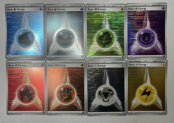 POKEMON TCG BLACK BOLT & WHITE FLARE BASIC ENERGY HORIZONTAL HOLO - SET OF 8 - Image 1