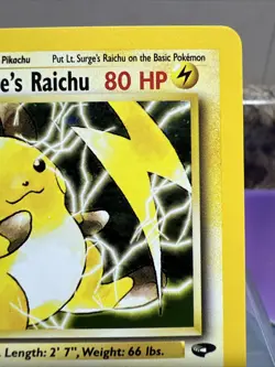 Pokemon Lt. Surge’s Raichu WOTC 1st Edition Gym Challenge 11/132 #ML - Image 5