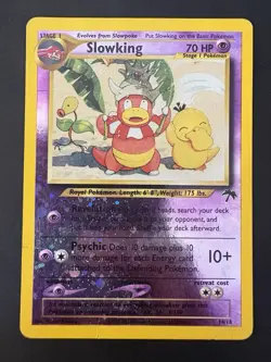Pokemon Vintage Southern Islands Slowking Reverse Holo 14/18 Rare WotC Promo - Image 2