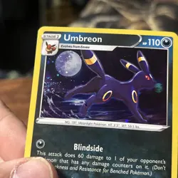 Umbreon HOLO Rare Black Star Promo #SWSH129 Pokemon Sword & Shield w/SWIRL - Image 4