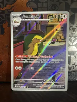 Pokemon Mega Evolution Gumshoos 153/132 Illustration Rare IR NM Full Art - Image 1