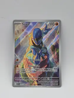 Pokemon TCG Sawk 130/086 Sv: White Flare Illustration Rare NM - Image 1