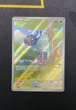 Pokemon TCG: Scarlet & Violet 151 Tangela 178/165 Illustration Rare (IR) NM - Image 1