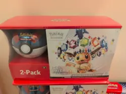 POKEMON PRISMATIC EVOLUTIONS ETB ELITE TRAINER BOX & POKEBALL SAMS CLUB BUNDLE - Image 1