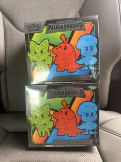 Pokemon Scarlet & Violet Paldea Evolved Elite Trainer Box Lot Of 2 - Image 1