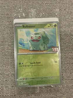 Bulbasaur 001/165 Pokemon TCG Scarlet & Violet 151 Best Buy Stamped Promo NM-NM+ - Image 1