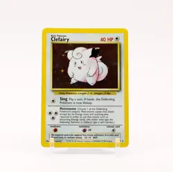 Clefairy - 5/102 Base Set Unlimited Holo Rare Pokemon - NM/LP - Image 1