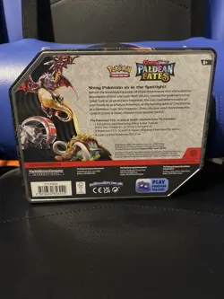 Pokemon Paldean Fates Iron Treads Tin (2024 Sealed) - Image 2