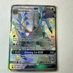Golisopod GX SV48/SV94 Shiny Holo Full Art Ultra Rare Pokemon Hidden Fates - Image 2