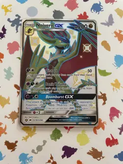 Pokemon TCG Noivern GX SV78/SV94 Shiny Full Art Hidden Fates Set NM Condition - Image 1