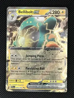 NM Pokemon Paldea Evolved Bellibolt EX Double Rare 079 #079/193 - Image 1
