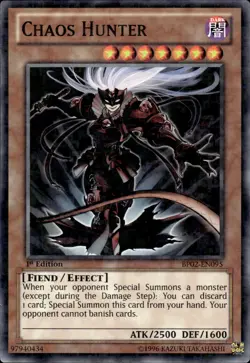Chaos Hunter - Mosaic Rare 1st Edition BP02-EN095 - LP - YuGiOh - Image 1