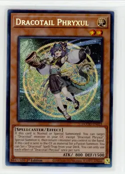 Dracotail Phryxul DOOD-EN023 Secret Rare 1st Edition NM Yu-Gi-Oh TCG - Image 1