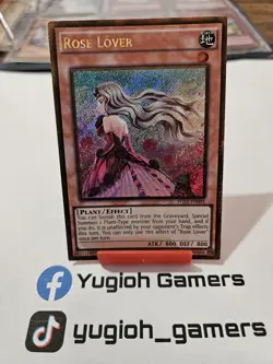 Yu-Gi-Oh Rose Lover 1st Edition PGL2 Secret Gold Light Played - Image 1