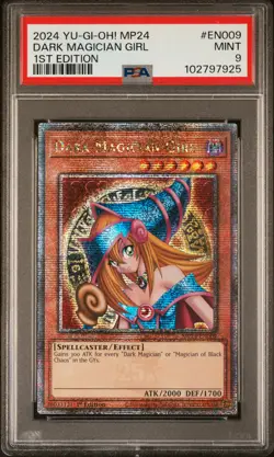 2024 YU-GI-OH! MP24-25TH ANV TIN: DUELING MIRRORS DARK MAGICIAN GIRL PSA 9 - Image 1