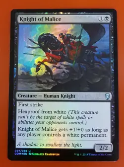 1x Knight of Malice | FOIL | Dominaria | MTG Magic Cards - Image 1