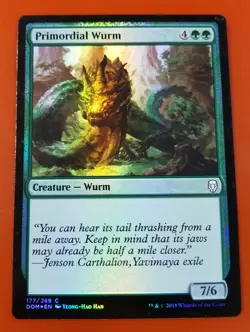 1x Primordial Wurm | FOIL | Dominaria | MTG Magic Cards - Image 1