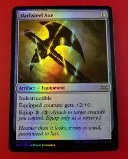 1x Darksteel Axe | FOIL | Double Masters | MTG Magic Cards - Image 1