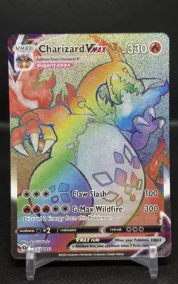 Pokemon TCG Charizard VMAX Champions Path Secret Rainbow Rare Card - Image 1