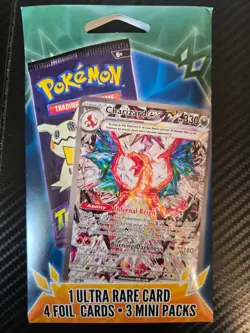 3 Pokemon Packs Each Include - 1 ULTRA Rare & 4 Random Foil Cards + 3 Mini Packs - Image 2