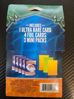 3 Pokemon Packs Each Include - 1 ULTRA Rare & 4 Random Foil Cards + 3 Mini Packs - Image 5