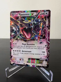 Rayquaza EX XY69 Full Art Ultra Rare Promo Black Star Pokemon Card - Image 2