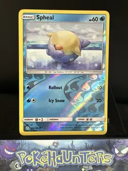 Pokemon Card Spheal 49/236 Reverse Holo Rare Cosmic Eclipse NM - Image 1