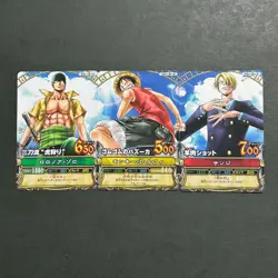 M1397 Zoro Luffy & Sanji Japanese One Piece Berry Match Carddass PROMO Cards - Image 1