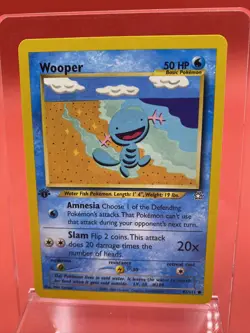 Wooper 82/111 Neo Genesis 1st Edition Pokemon Card LP-NM - Image 1