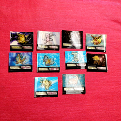 Eevee Pikachu Dragonite Mew Japanese Pokemon Meiji 3D Change Card Set of 10 - Image 1