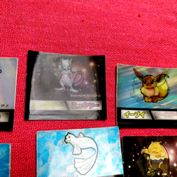Eevee Pikachu Dragonite Mew Japanese Pokemon Meiji 3D Change Card Set of 10 - Image 5