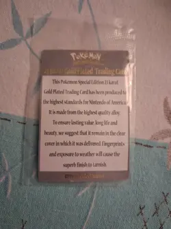 1999 23k Gold Pokemon Cards Set of 3 Jigglypuff Charizard Poliwhirl - Image 3