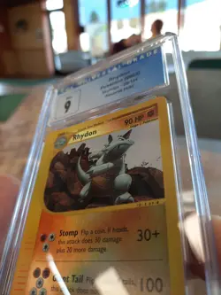 Rhydon cgc 9 MINT REVERSE HOLO Skyridge 2002 E-Reader 29/144 psa card Pokemon - Image 4