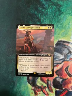 LOTHO CORRUPT SHIRRIFF MAGIC THE GATHERING MTG NEAR MINT CONDITION BORDERLESS - Image 1