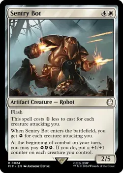 NM Sentry Bot, MGT, Fallout, Magic the Gathering, 24 - Image 1