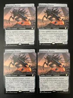 MTG- Scavenged Brawler x4 - Phyrexia: All Will Be One (Extended Art) - Image 1