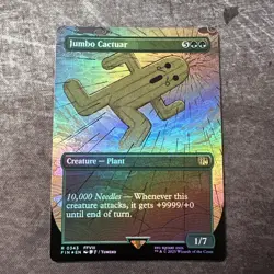 Jumbo Cactuar 343 (Borderless) Final Fantasy Foil NM - Image 1