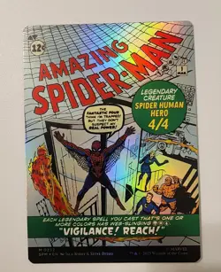 Mtg Spider-Man Peter Parker 0232 Borderless NM Foil - Image 2
