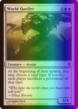 MTG Magic the Gathering World Queller (39/280) Zendikar LP FOIL - Image 1