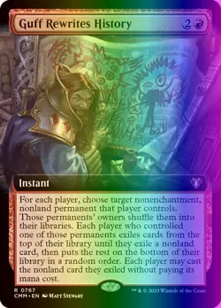 MTG Guff Rewrites History (767/1173) Commander Masters LP FOIL - Image 1