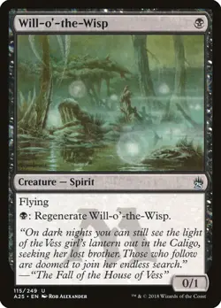 MTG Magic the Gathering Will-o'-the-Wisp (115/267) Masters 25 LP - Image 1