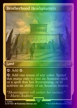 MTG Brotherhood Headquarters (266/324) Assassin's Creed LP FOIL - Image 1