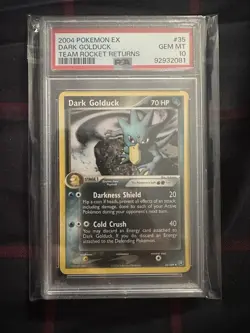 Dark Golduck PSA 10 Pokemon Card 35/109 EX Team Rocket Returns 2004 Gem Mint - Image 1