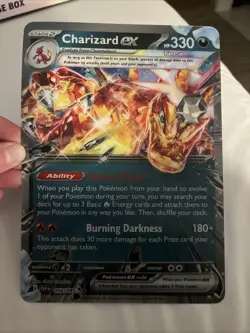 JUMBO Lenticular Charizard ex 054/091 Box Exclusive Promo Pokemon - Image 2