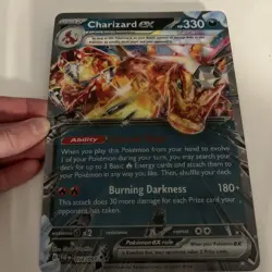 JUMBO Lenticular Charizard ex 054/091 Box Exclusive Promo Pokemon - Image 3