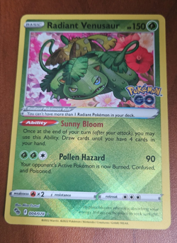 Radiant Venusaur 004/078 Pokemon GO Holo - Image 1